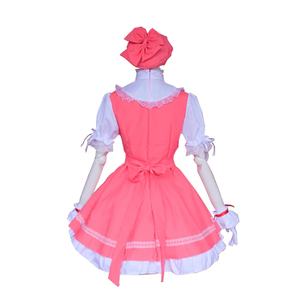 Brdwn Carcaptor Sakura женские КИНОМОТО Косплэй костюм борется с униформа фартук платье