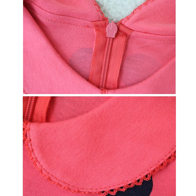 Long sleeve 3 to 7 years old girl dress cotton petticoat knee length Wave point cute dresses baby girls underdress 2018 | Детская одежда