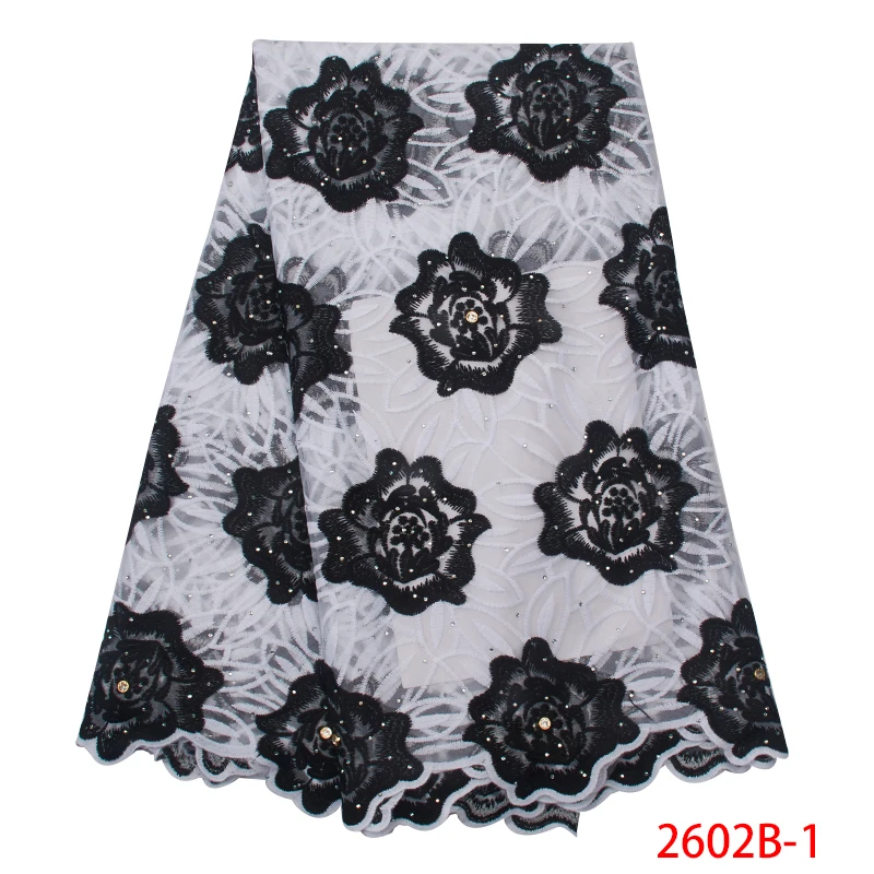 Женское кружевное платье из тюля с вышивкой в африканском стиле KS2602B высокое