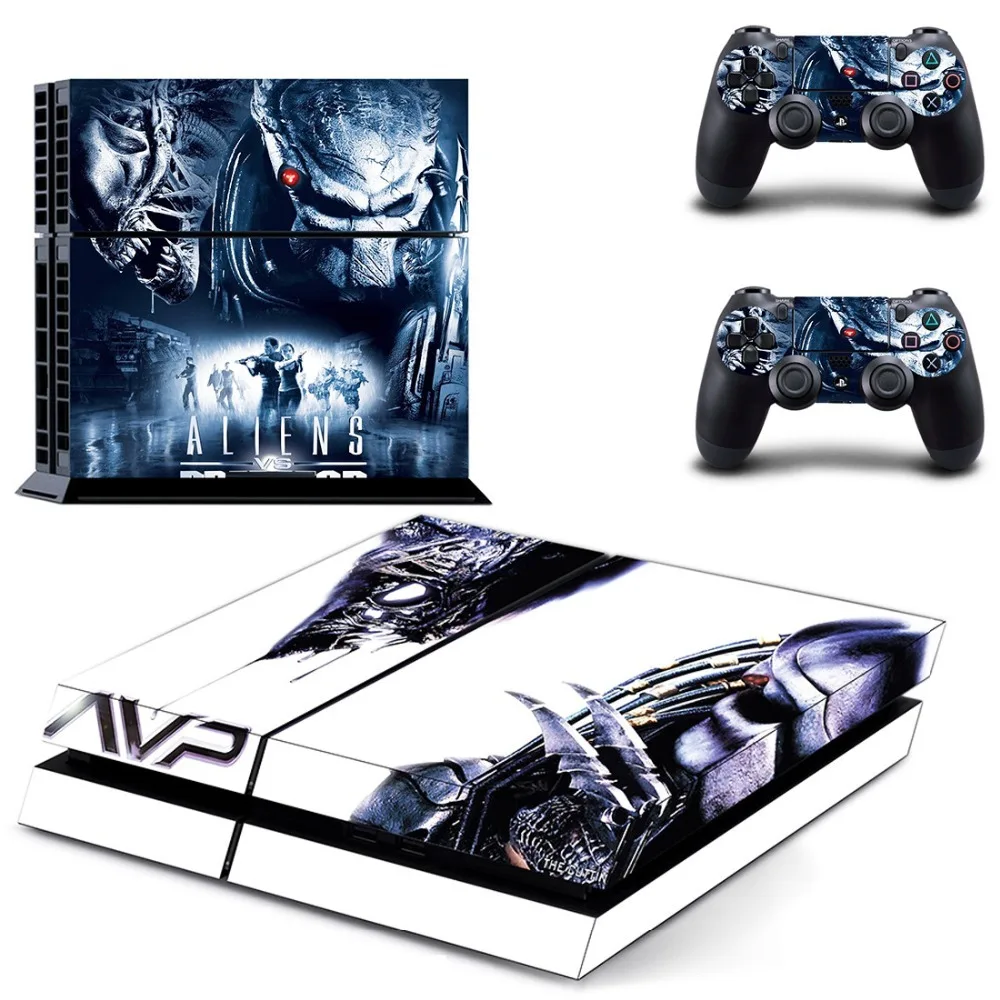 Наклейка Alien против Predator PS4 Виниловая наклейка для консоли Sony PlayStation 4 и 2