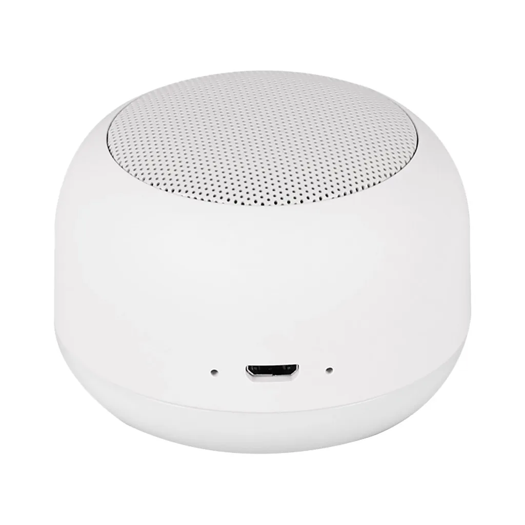 Bluetooth динамик Портативный беспроводной металлический Altavoz Bluetooth беспроводной бас мини динамик s Открытый громкий динамик музыкальный плеер - Цвет: White