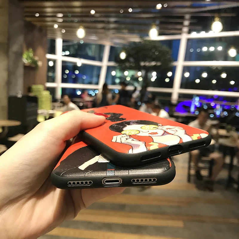 GABOOM Чехлы ТПУ телефон для iPhone 7 Чехол 6 6s плюс 8 X Рельеф уникальная красивая