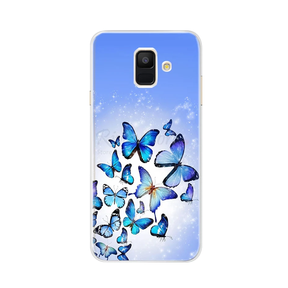 Чехол для samsung Galaxy A6 прозрачный мультяшный Мягкий ТПУ силиконовый чехол для телефона s задняя крышка для samsung Galaxy A6 A 6 Plus