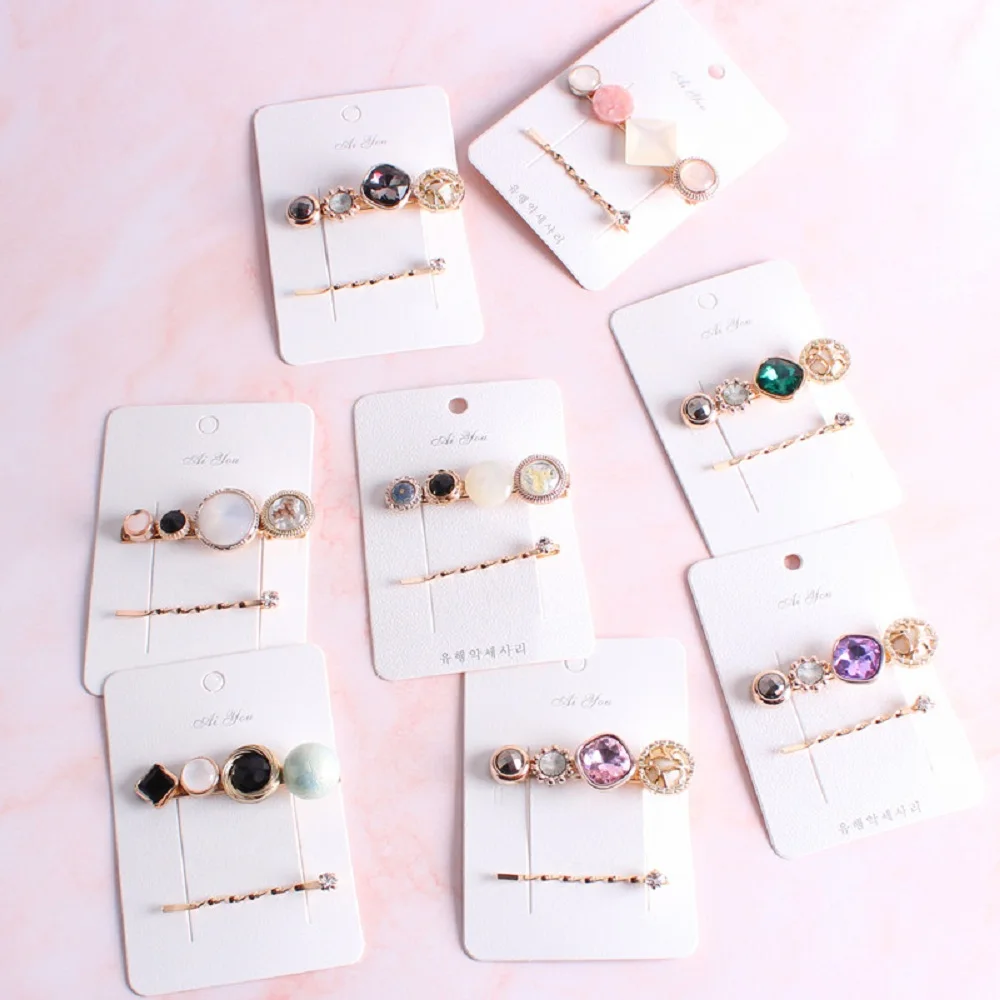 1 комплект корейские винтажные геометрические круглые акриловые бусины из