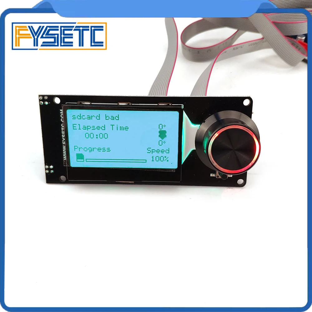 Type C mini 12864 v1.2 MINI12864 ЖК-экран Смарт-дисплей черный на белом поддерживает Marlin DIY с sd-картой аксессуары для 3d принтера