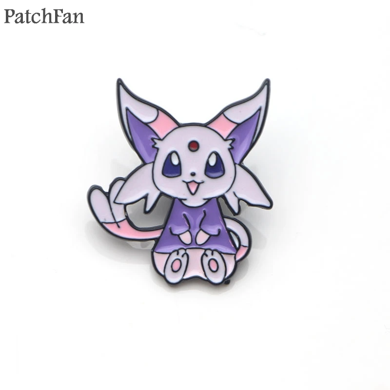 Patchfan Карманный Монстр Иви мультфильм цинк галстук булавки броши для рюкзака, одежды для мужчин женщин шляпа Декоративные значки медали A1650 - Цвет: 6
