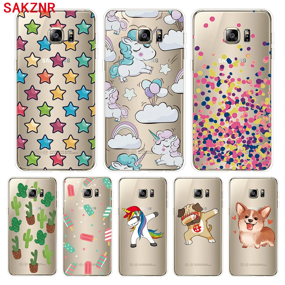 Case for Samsung Galaxy S6 5.1&quot Cover Silicone For S 6 Soft Edge Phone |
