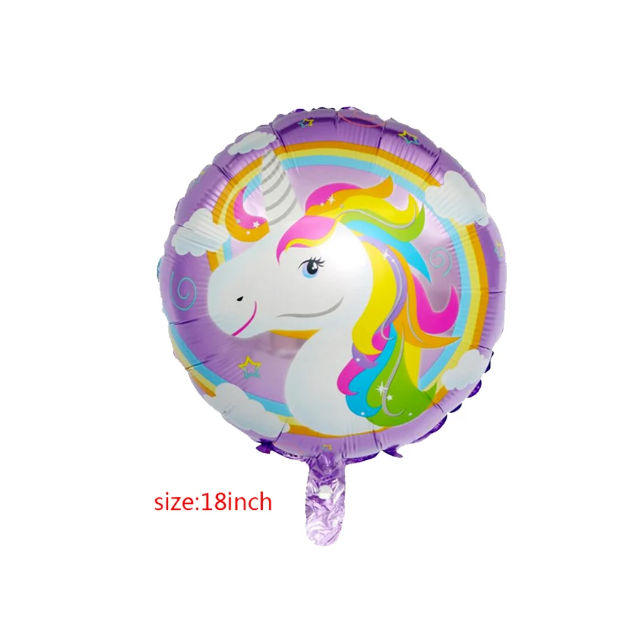 18 дюймов Единорог balony ИД Мубарак фольга шары с днем рождения единорог украшение