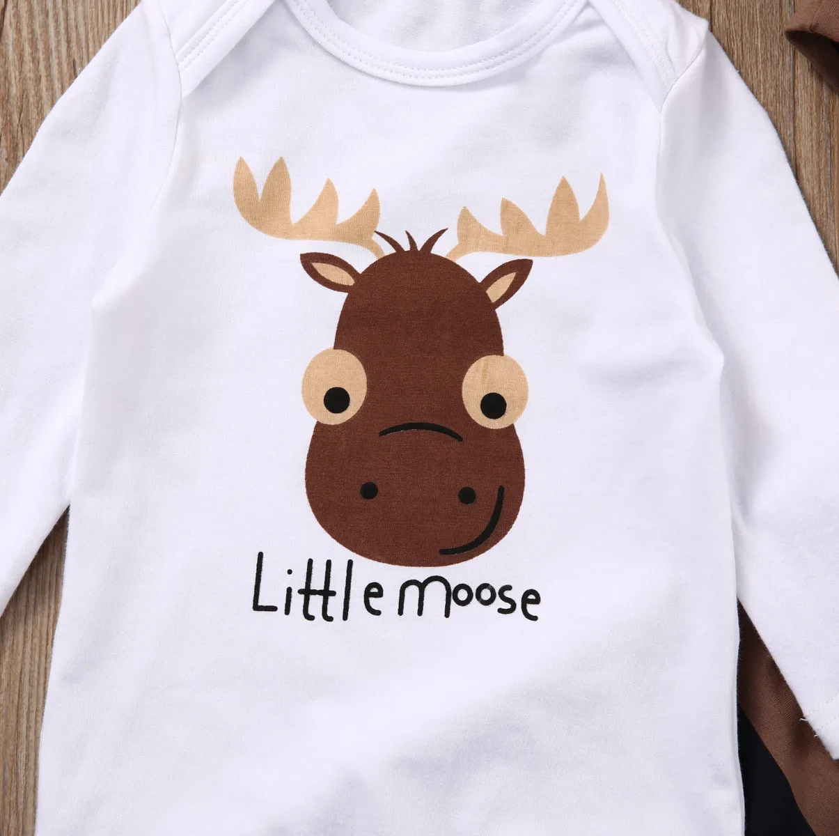 Baby Boys Clothing Sets Xmas Little Newborn Boy Girls Clothes Long Sleeve Romper Jumpsuit Pants +hat Outfits | Детская одежда и