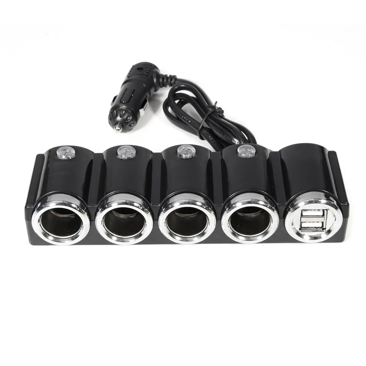 120W 12V USB 4 Way розетка для автомобильного прикуривателя Разветвитель зарядное устройство адаптер питания