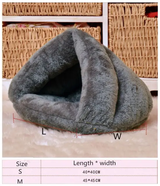 Мягкая кровать для питомца кошки Igloo для маленькой собаки кровать Met House покрытая s m(M01