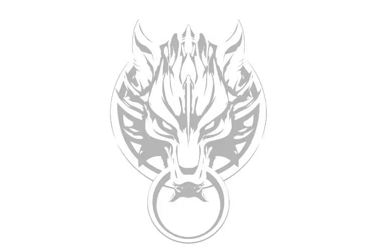 Серьги с волком в виде облака серебро 925 пробы серьги-гвоздики последняя фантазия