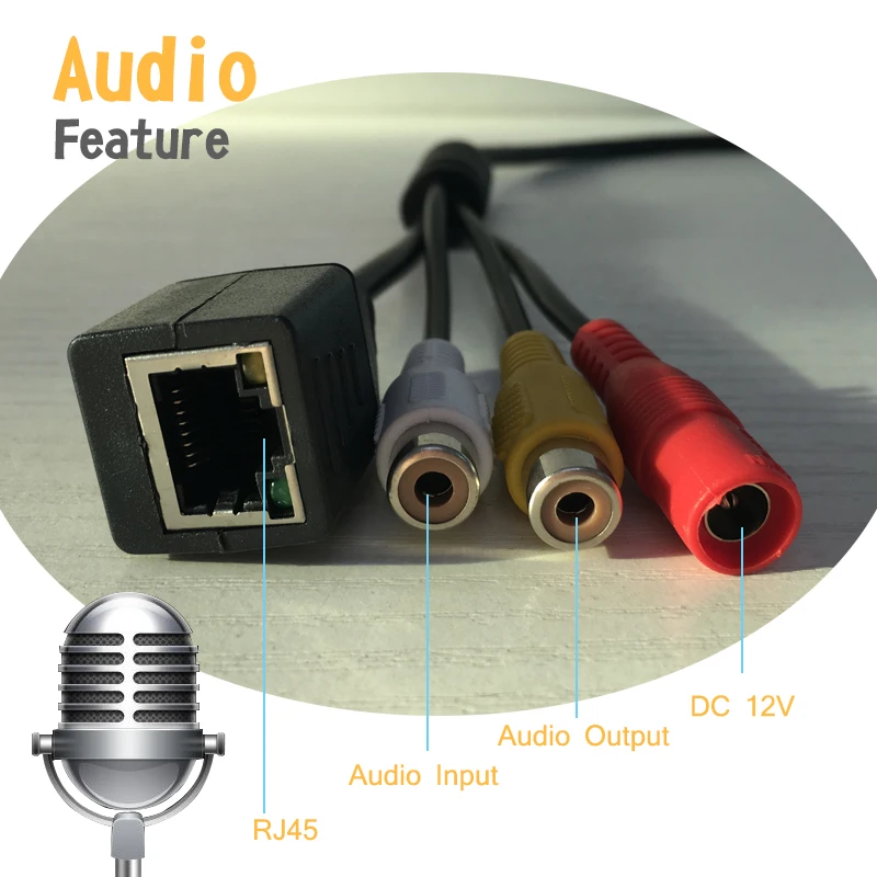 HJT Проводная ip-камера с аудио Sony imx 323 сенсор Full-HD 2MP 1920*1080P черная металлическая