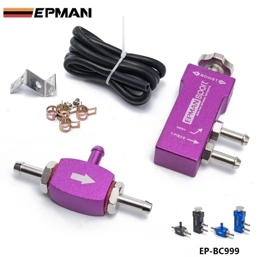 In Cabin purple Универсальный Регулируемый ручной турбо гоночный Boost контроллер 1-30 PSI Boost тройник Тип/в салоне EP-BC888/EP-BC999-AF - Цвет: In Cabin purple