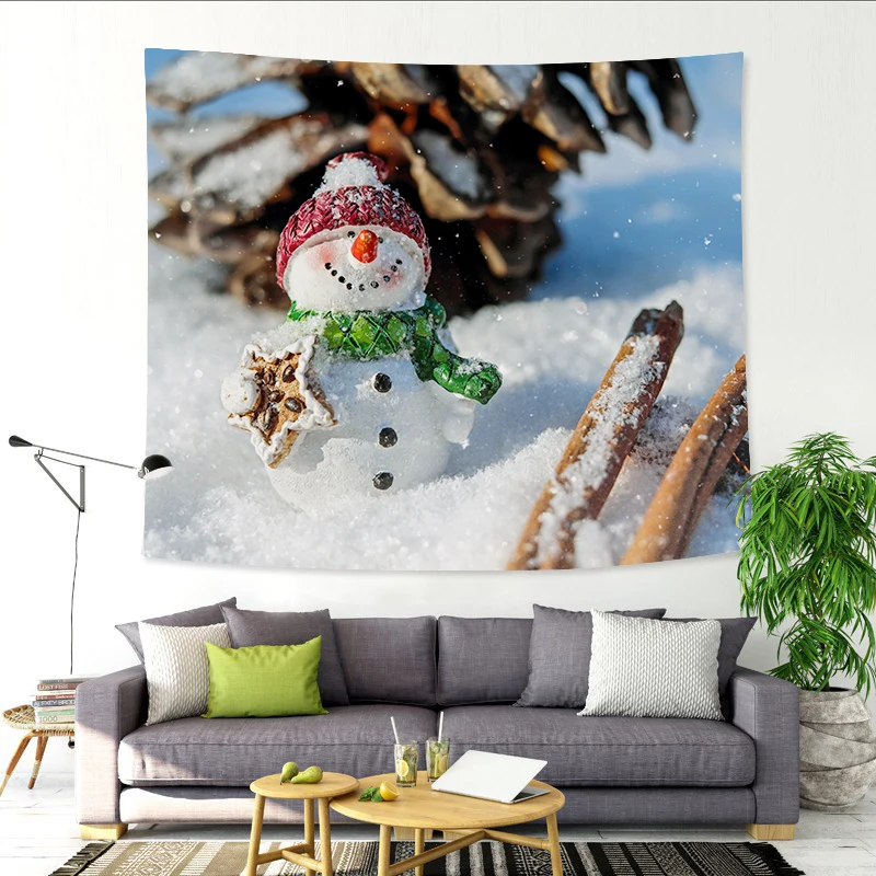 Рождество гобелен красота пейзаж огни высокой четкости Печать Большой настенный