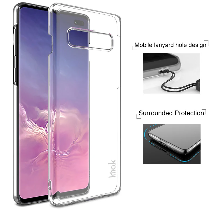 Imak Air кристально прозрачный чехол для samsung Galaxy S10 Plus S10e Жесткий пластиковый Чехол