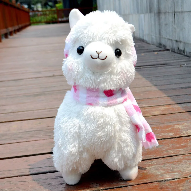 45 см/18 дюймов Kawaii Альпака настоящая жизнь плюшевые игрушки Alpacasso чучела в виде