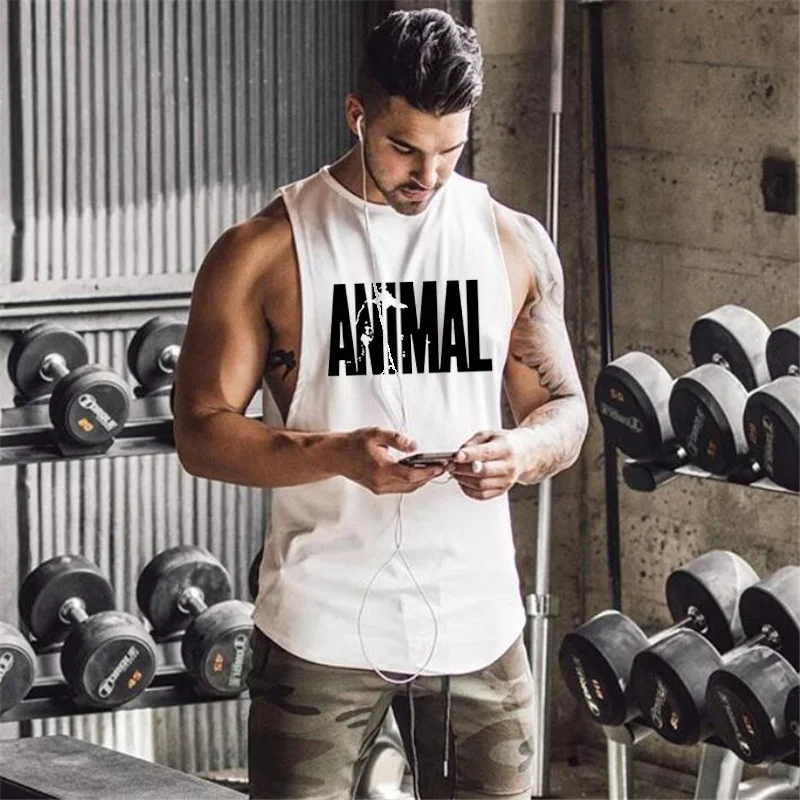 

Brand 2021 New Tank Top Fitness Men Sleeveless Shirt Clothing Bodybuilding Stringer Breathable Casual Muscle Tank Tops Jersey