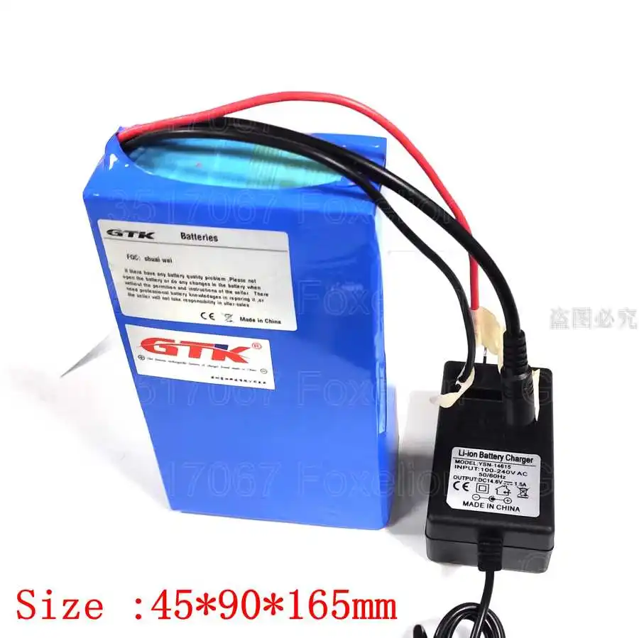 Size 4590165mm 10Ah LiFePO4 12.8v 14.6v 12v 10AH lithium iron phosphate monitor led lighting rechargeable battery camera+ 14.6v 1.5A charger - Цвет: Size 4590165mm