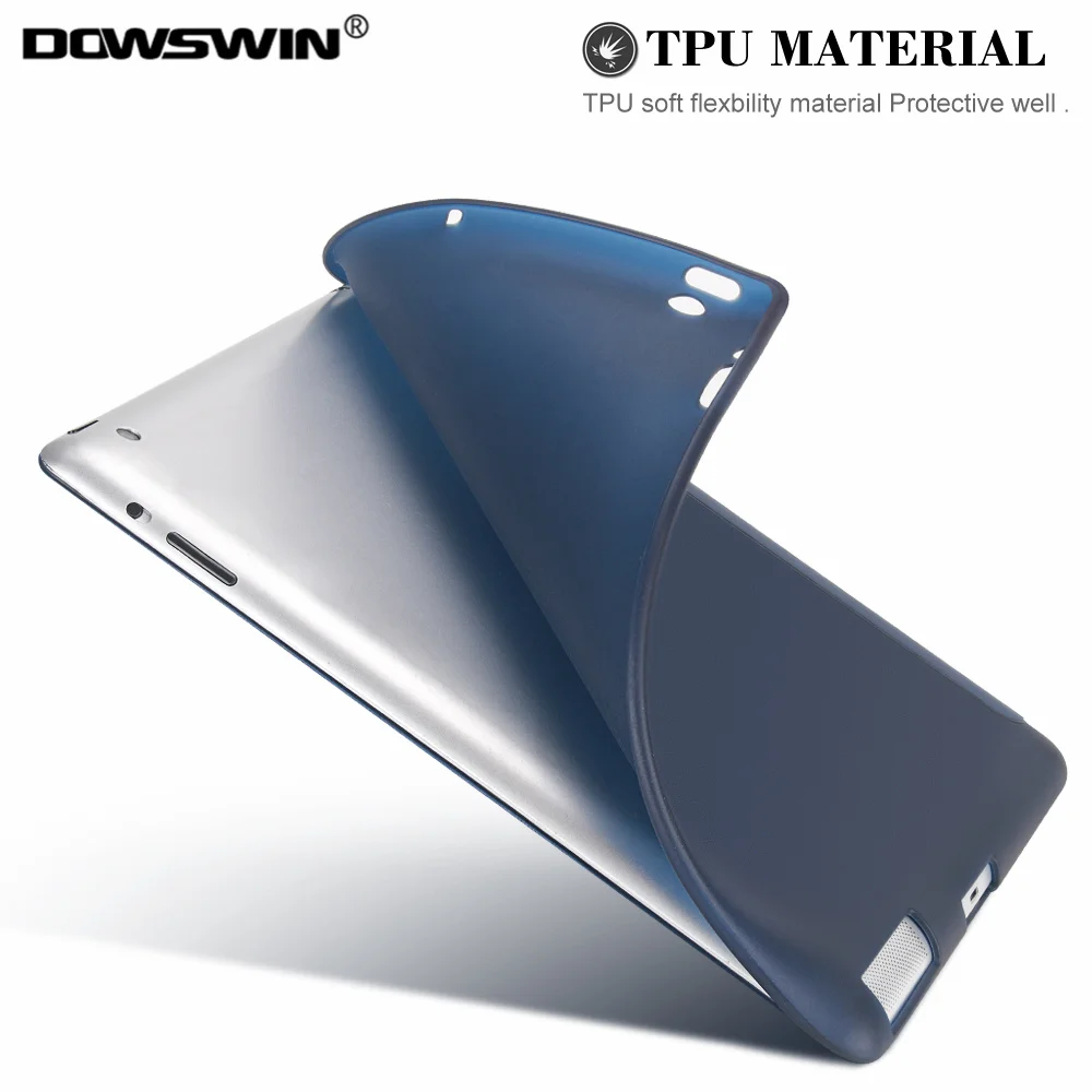 Чехол DOWSWIN для apple ipad 2 3 4 умный флип чехол мягкий накладка из ТПУ Ультратонкий