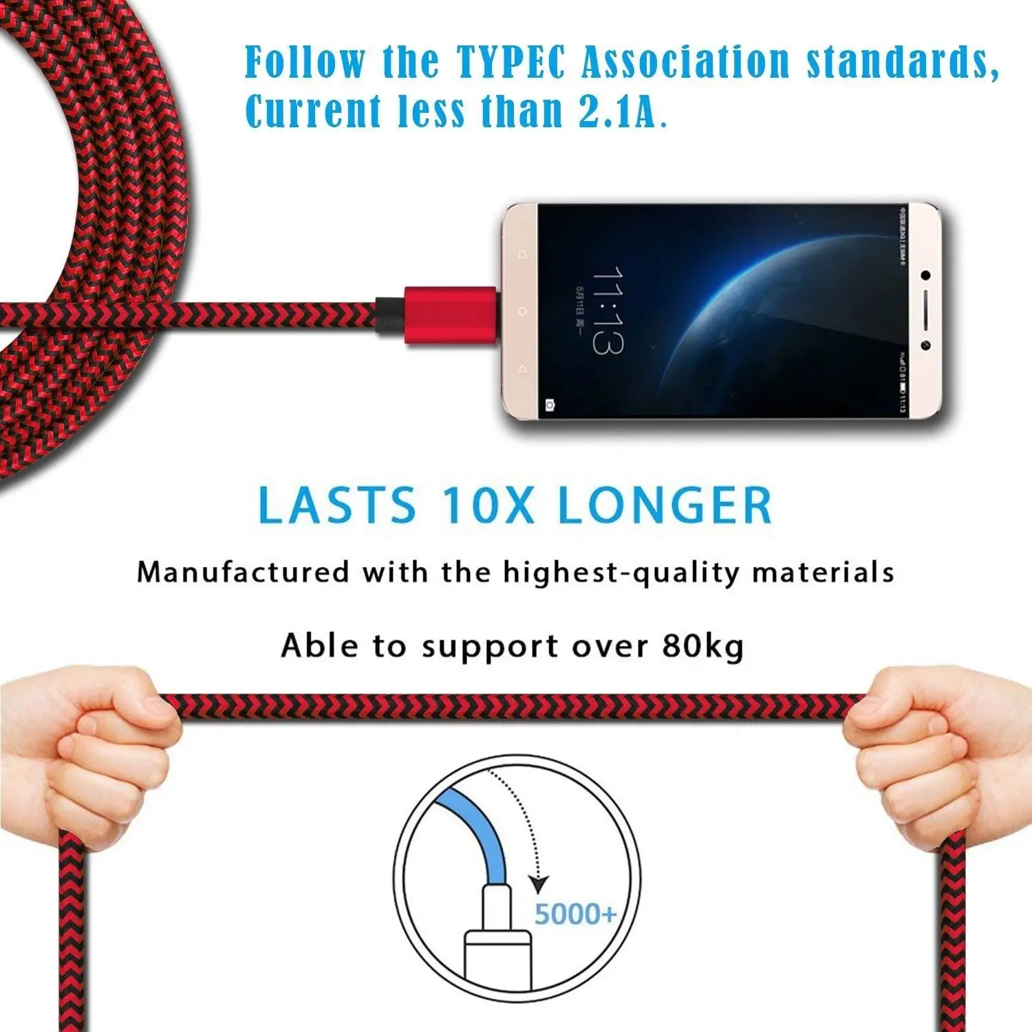 1 м USB Type C кабель Type-C провод шнур для мобильного телефона зарядный зарядного