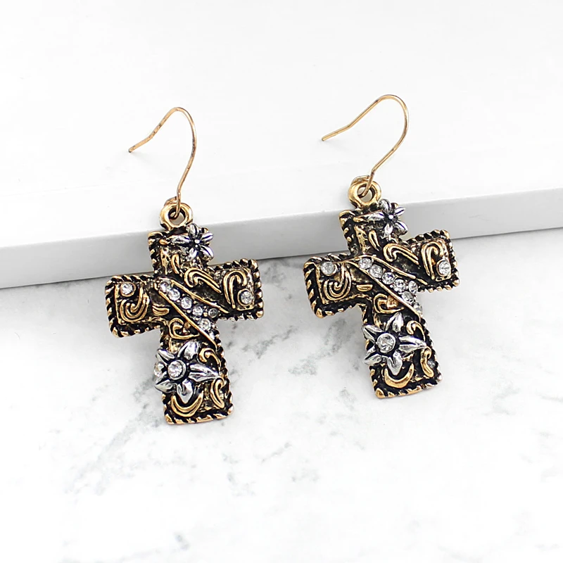 Женские серьги с инкрустацией в стиле ретро и кристаллами|Серьги-подвески| |