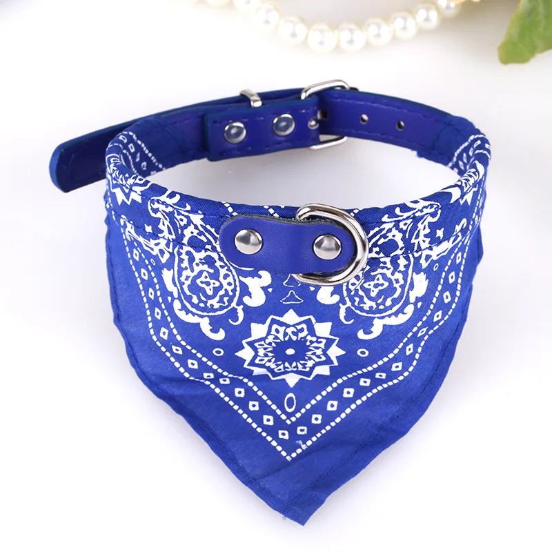 Puppy Neckerchief Adjustable Pet Dog Cat Neck Bandana Collar Scarf Accessories for Cats &amp Small Dogs Black Red Blue Pink Purple | Дом и сад