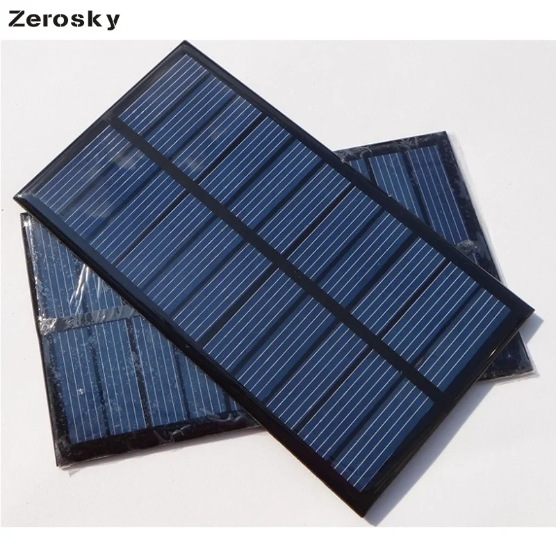 Zerosky 1 6 Вт 5 В мини-солнечная батарея поликристаллическая солнечная панель сделай