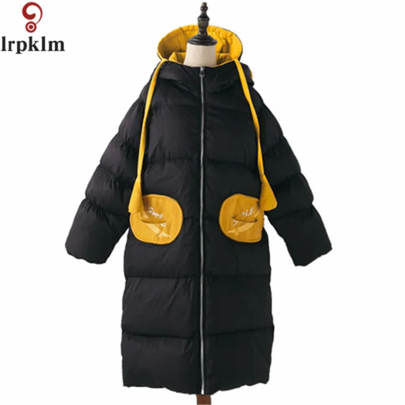 2017 Женское зимнее пальто тонкие длинные женские парки теплые куртки Толстая