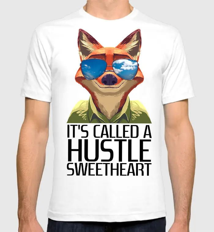 Zootopia Nick Wilde футболка Для Мужчин's женщин новая детская хлопковая Футболка