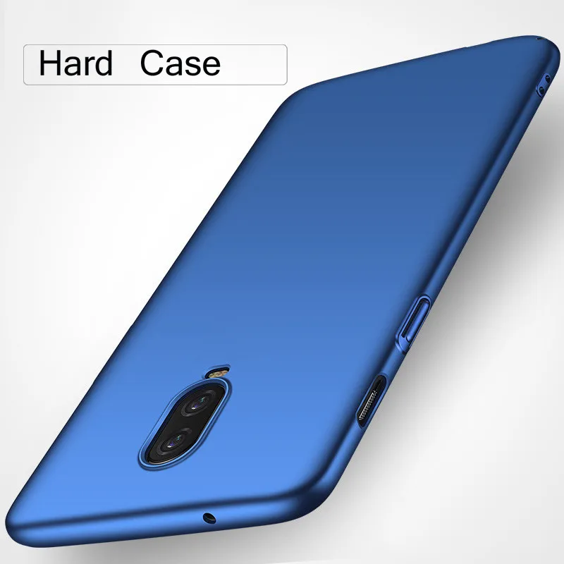 Oneplus 6T Чехол чехол Mofi One Plus жесткая задняя крышка из ПК Одноцветный тонкий красный