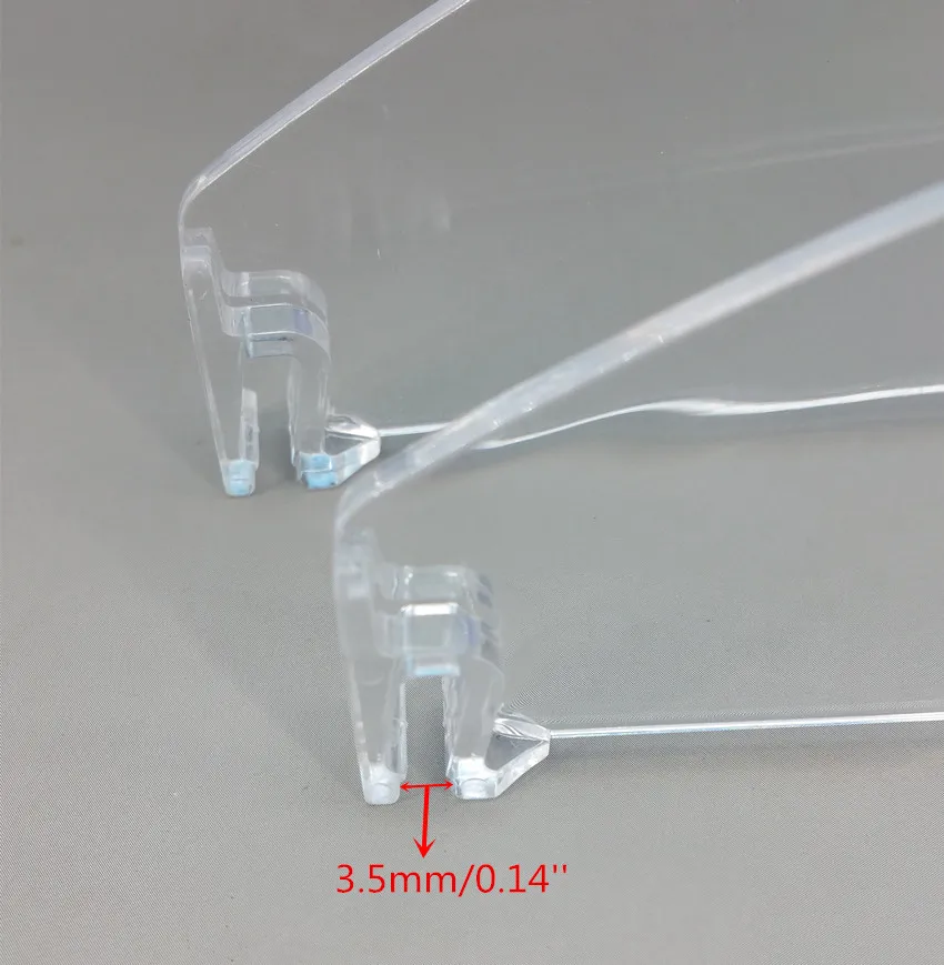 Пластиковые Розничные полки для супермаркетов прозрачные перегородки L 286 мм