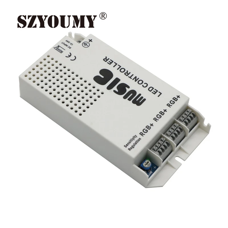 SZYOUMY музыкальный светодиодный пульт управления 24 клавишами DC12 24V 6A Звук Музыка 3
