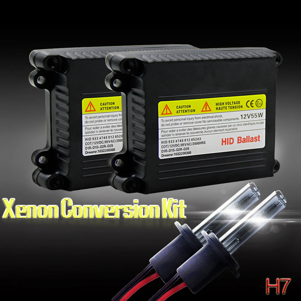12В 55 Вт Ксеон H7 HID переделочный комплект H1 H3 H11 9006 9005 9004 9007 880 H13 H4 Автомобильные фары