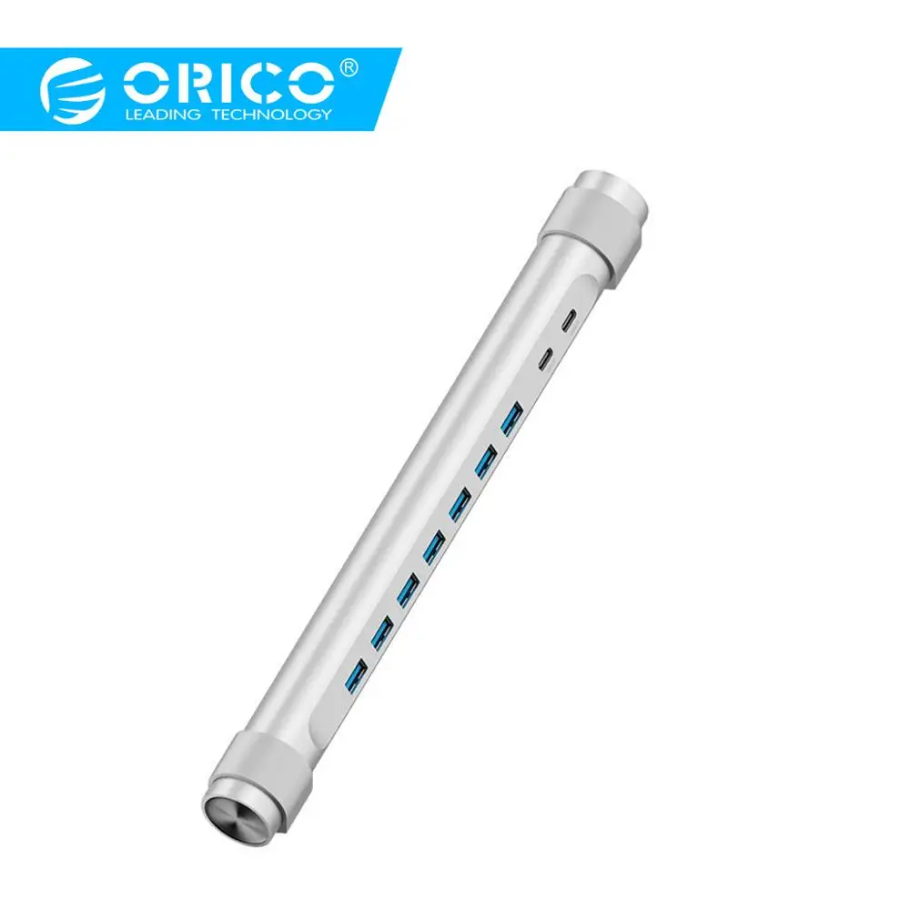 ORICO Тип C/USB3.0 A * 7 концентратор с PD и ноутбук стенд Функция для ноутбука Macbook Air SuperSpeed