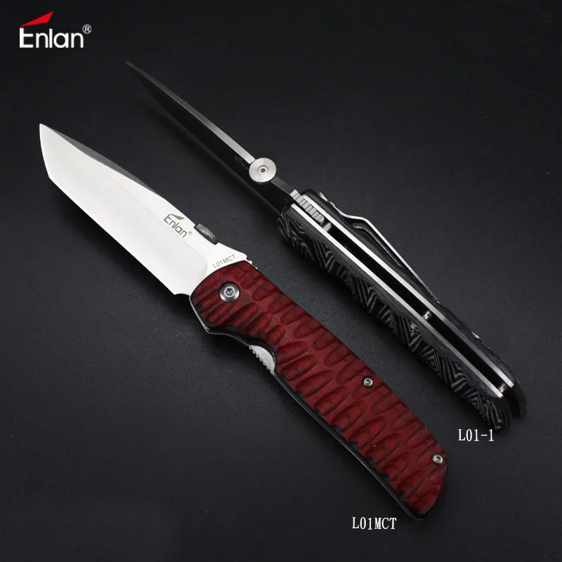 Enlan L01-1 L01MCT складной нож 8Cr13MoV лезвие рукоять из микарты Кемпинг Охота Открытый выживания карманные Кухонные Ножи edc инструмент