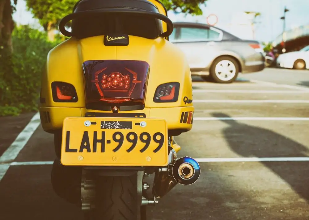 Задний фонарь мотоцикла светодиодный для piaggio Vespa GTS 300 gts300 lx 150 задний блок освещения