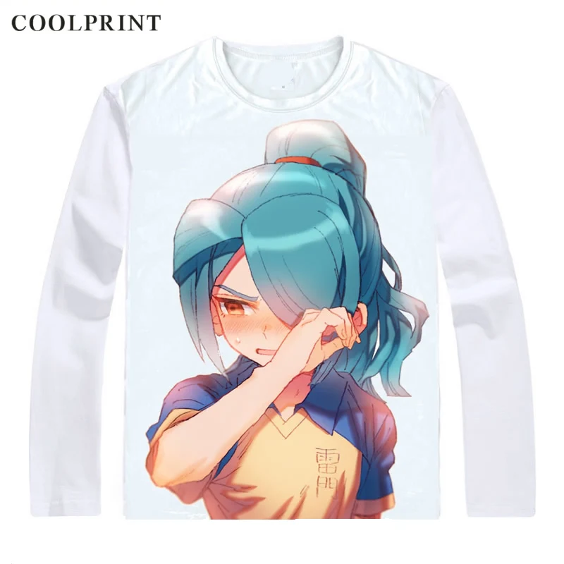 Мужская футболка Coolprint Kazemaru Ichirouta повседневная Винтажная с длинным рукавом и