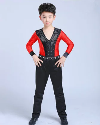 Костюмы для латиноамериканских танцев молодых мальчиков Новое Детское платье и