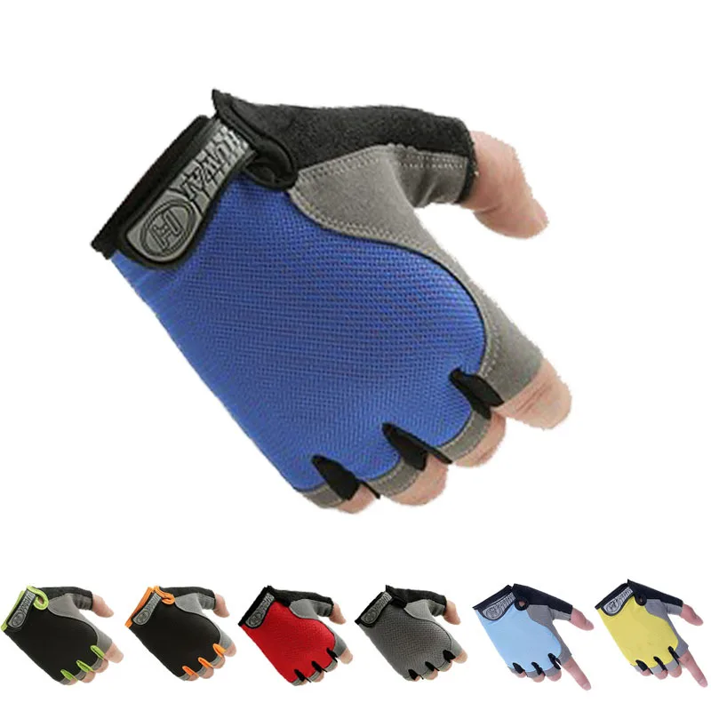 Мужские перчатки без пальцев нескользящие спортивные велосипедные для рыбалки