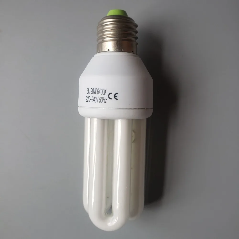 HoneyFly AC220-240V 15 W/20 W E27 3U труба энергоэкономичная лампа U Форма флуоресцентная лампочка домашнего освещения