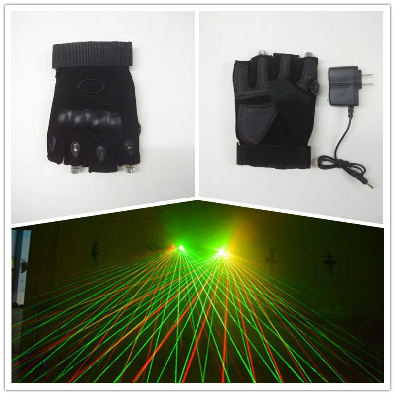 Лидер продаж 2018 дешевая цена супер яркие диско-красные/зеленые лазерные перчатки