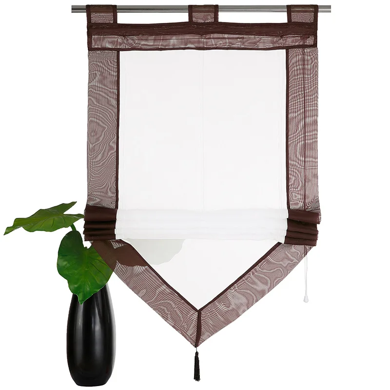 2019 распродажа шторы для окон пряжа строчка твердая женская прозрачная ткань