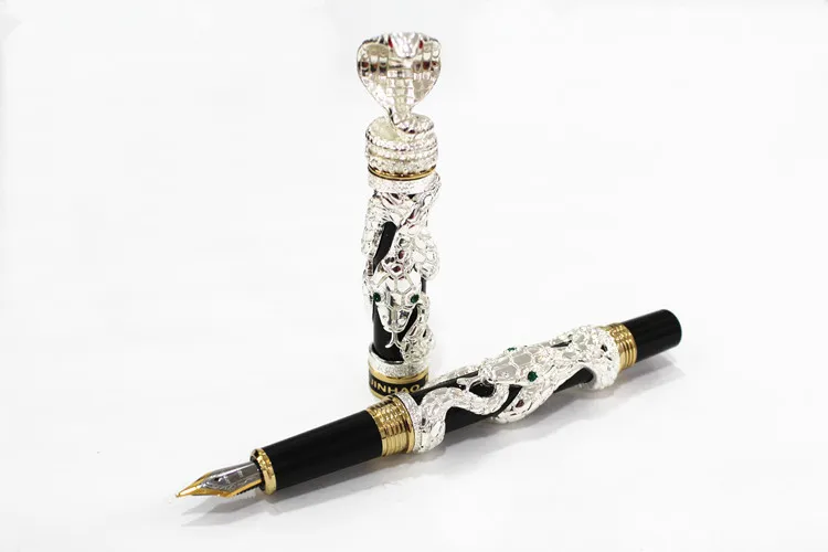 Jinhao высококачественная металлическая перьевая ручка со змеиным рисунком
