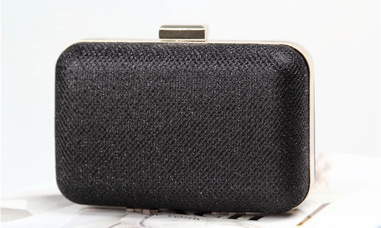 Вечерняя сумочка OL Style коллекция кошелек клатч с застежкой жесткая черная сумка