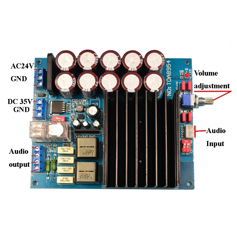 Tda8954 Hifi Fever цифровой усилитель плата класса D мощная высокой мощности 210 Вт x2