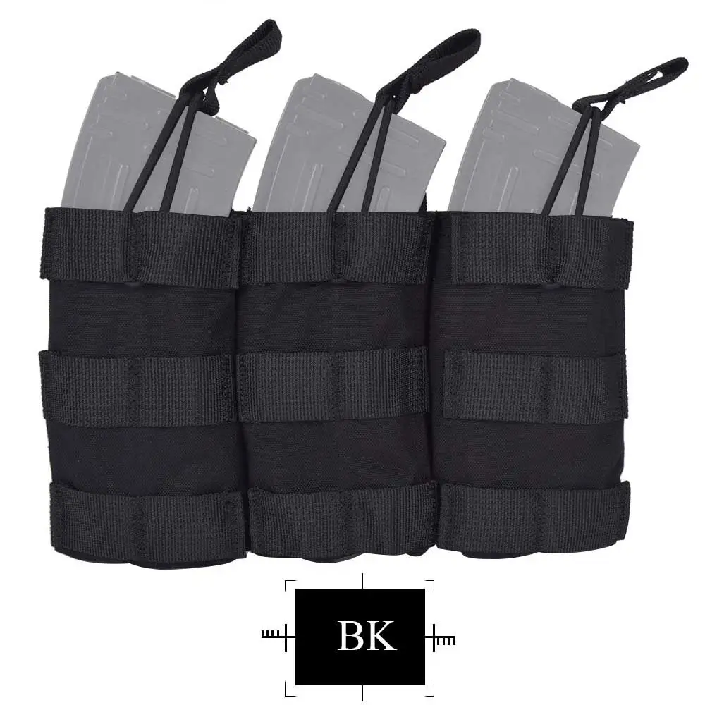 EMERSONGEAR тройной Открытый Топ маг Чехол тактический модульный журнал MOLLE Чехол для охоты Wargame военный Мультикам EM6355