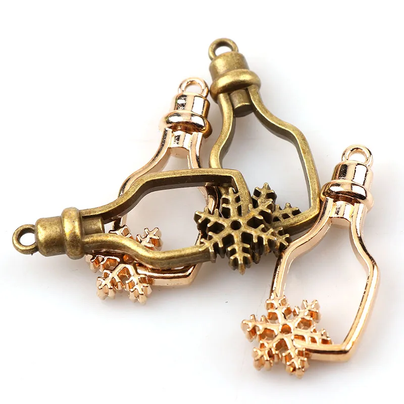 Винтажная бутылка Снежинка античная искусственная клей пустые аксессуары для