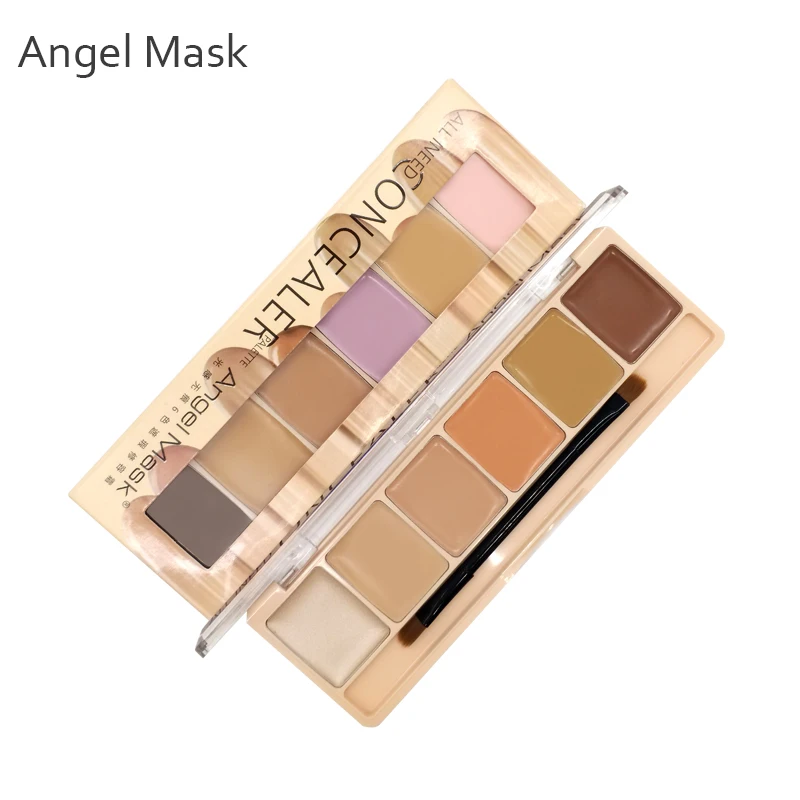 Ангел Маска 6 цветов макияж корректор Палитра бронзатор морщин пор полное
