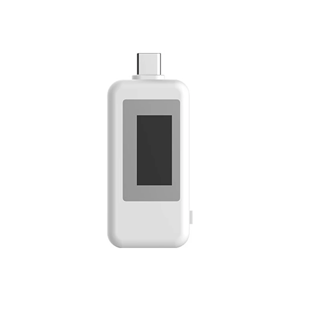 Белый 0-5.1A 4-30 в тестер Тип-c Напряжение и ток вольтметра термометр USB время многофункциональный детектор мультиметр Мощность Ёмкость - Цвет: Белый